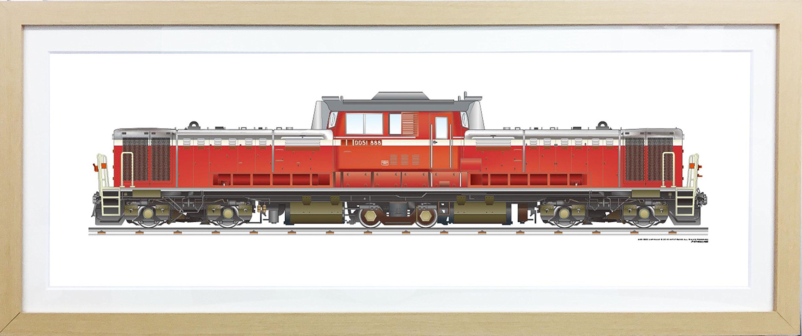 Amazon.co.jp: 鉄道絵画インテリア トレインアート カラーグラフィック